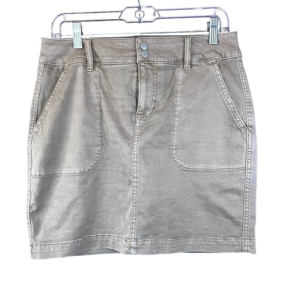 Liverpool Pants - LIVERPOOL LOS ANGELES Khaki Stretch Mini Skirt | Cotton blend | Size 6 /28